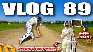 CRICKET CARDIO OPENING FIRST TIME Broke my CRICKET GOPRO?| 40 Overs Cricket Match