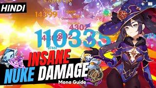 [Hindi] NUKE MONA BUILD! Best Mona Guide - Artifacts, Weapons, Skills Explained | Genshin Impact