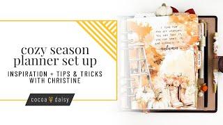 "Cozy Season" Planner Set Up with Christine at Cocoa Daisy