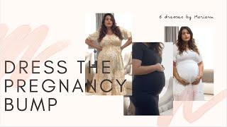 6 Flattering dresses for third trimester pregnancy bump!
