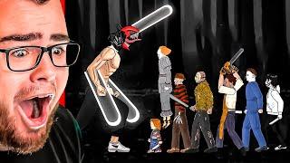 CHAINSAW MAN vs PENNYWISE vs JASON vs MICHAEL MYERS! (Reaction)