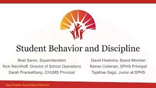 Student Behavior and Discipline - December 2021 Presentation