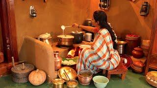 Soft Idli With Idli Sambar & 2 Chutneys || Best Combination Village Recipes || The Traditional Life