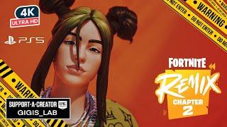 FORTNITE Chapter 2 REMIX GREEN ROOTS BILLIE Skin Showcase Before You Buy Gameplay Review PS5 4K HDR