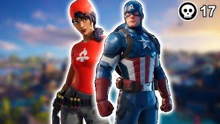 Captain America is Hunting For You in Fortnite Battle Royale | Poru99 #EPICPARTNER