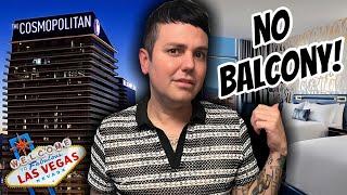 Booking the Cheapest Room at The Cosmopolitan Las Vegas | No Balcony City Room Tour & Honest Review