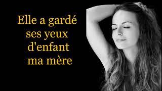 Elle a gardé ses yeux d'enfant - Mike Brant  (Paroles)