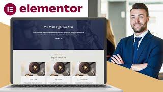 Law Firm & Lawyer Free Elementor Template Download - Professional WordPress Website