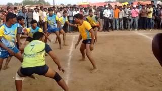 KABADDI MATCH HELD FOR CHINNA GATTU JATHARA AT NALLABANDA GUDEM NEAR TO KODADA