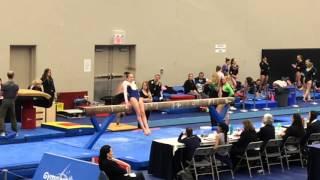 Lauren JO 10 2001-2003 Beam routine at BC Provincial Championships 2016