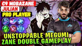 Unstoppable Megumi Zane Double Gameplay [ Cloud9 MobaZane Julian ] Mobile Legends Emblem And Build