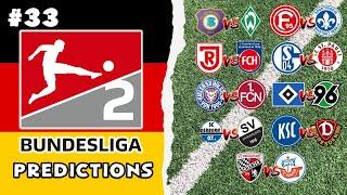 2. Bundesliga Predictions - Matchday 33