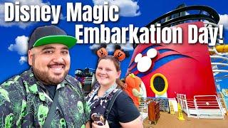 Boarding Our FIRST EVER Halloween On The High Seas Disney Cruise! Disney Magic Cruise 2024 Vlog 1