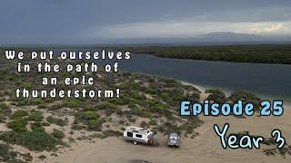 Beach Camping at Davenport Creek | Epic Thunderstorm and Hezza Slaying