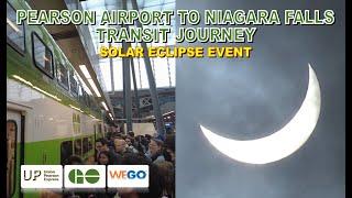 Toronto Pearson International Airport to Niagara Falls Full Transit Journey (Method #1)