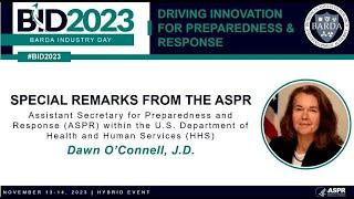 Special Remarks from the ASPR