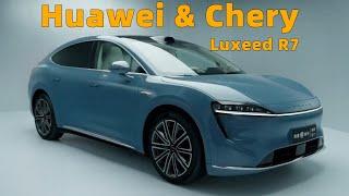 Huawei & Chery Luxeed R7 Details, Starts at $37,000, 800V Fast Charging, Competes with Tesla Model Y