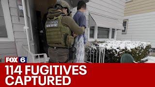 114 fugitives captured in Milwaukee; US Marshals Operation North Star II | FOX6 News Milwaukee