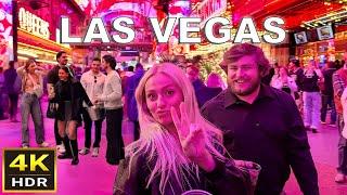 [4K HDR] Fremont Street Las Vegas Walking Tour | November 2024