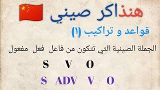 هنذاكر صيني  تعلم قواعد اللغة الصينية: المستوي الأول: القاعدة الأولي