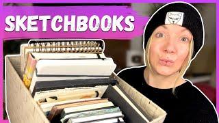 Alle meine Skizzenbücher | Flops & Favoriten | Sketchbook Overview Deutsch