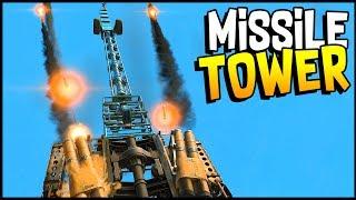 Crossout - NEW & IMPROVED MISSILE TOWER BUILD! Lock On Artillery! - Crossout Gameplay