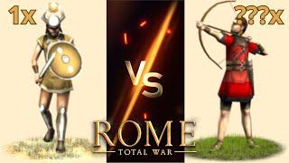 How Many Roman Archers Are Needed to Beat 1 Bull Warriors in OG Rome: Total War?