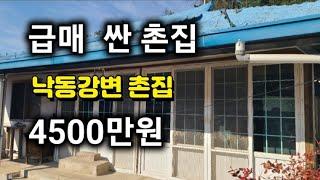 277번) 싼촌집 창녕부동산 낙동강변 인근 시골집 창녕촌집 매매 땅선생 세컨하우스  남지촌집 급매물