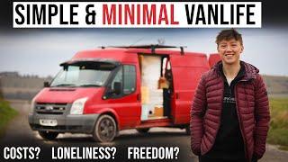 Living Full Time In A Van For A Cheaper And Better Life | Awesome Budget Van Build!