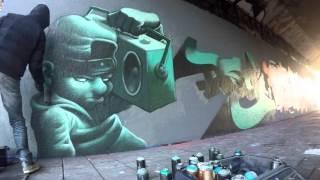 Time Lapse Graffiti by PSY-2HT, 11-22-2015