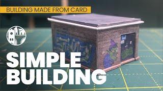 Basic scratch building from card - Simple modern waterside building