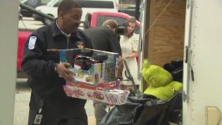 Evans General Contractors, Augusta Fire gathers toys for children