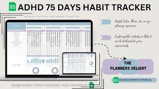 How to track your habits for 75 days using google sheets | The Planners Delight