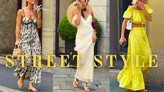 Milan’s Refined Street Style: Chic and Elegant Summer Outfits•Luxurious Simplicity