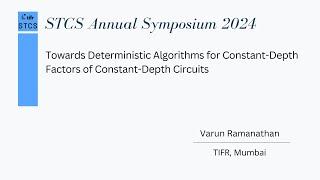 Towards Deterministic Algorithms for Constant-Depth Factors of Constant-Depth Circuits