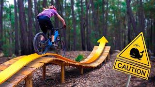 We Built A Wooden WHALE to Jump on our Mountain Bikes!