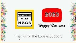 Analytics with Nags YouTube Channel Wishes Happy New Year 2023 | 2023 Learning Plan 