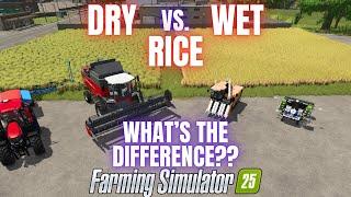 WET VS. DRY RICE - Farming Simulator 25