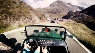 Caterham 485 on Sustenpass //pure roads  (Porsche Turbo, Cayman S and Nissan GT-R 2015)