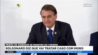 Bolsonaro fala sobre prisão de assessor de ministro