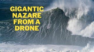 Giant Nazare from a Drone | Feb 25 2022