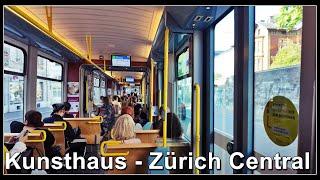 Mit der Strassenbahn vom Kunsthaus zum Central | Stadt Zürich | Schweiz 2024