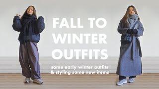 RECENT EARLY WINTER OUTFITS | & styling some new items