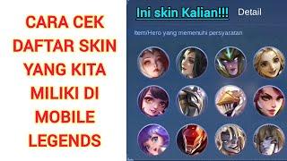 CARA MELIHAT DAFTAR SKIN YANG KITA MILIKI DI MOBILE LEGENDS!!!