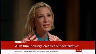 Cate Blanchett 'deeply concerned' by AI impact (film) (Global) 30/Nov/2024