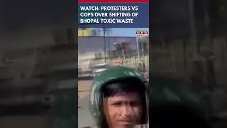 Police Lathi-Charge Protesters Opposing Toxic Waste Shift From Bhopal's Union Carbide To Pithampur