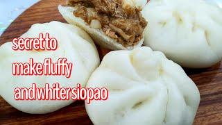 Chicken Asado Siopao/secrect to make fluffy and whiter siopao