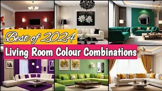 Best Colour Combinations for Living Room 2024️ | Modern living room paint color ideas 