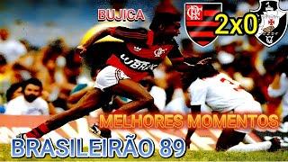 Flamengo 2 x 0 Vasco Brasileirão 89 Melhores Momentos