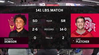 141 LBS: #1 Luke Pletcher (Ohio State) vs. Navonte Demison (Arizona State) | 2020 B1G Wrestling